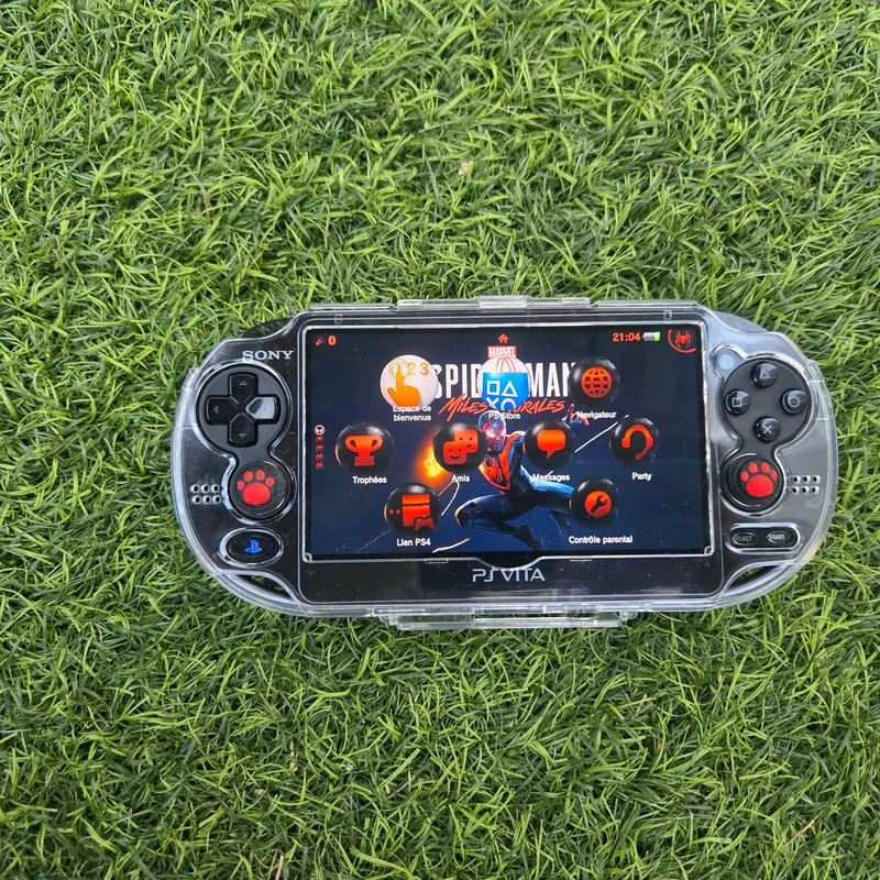 PS Vita 1000 OLED Noire — Thème Flower Boy (Tyler, The Creator), pack complet 128 Go — vue 4
