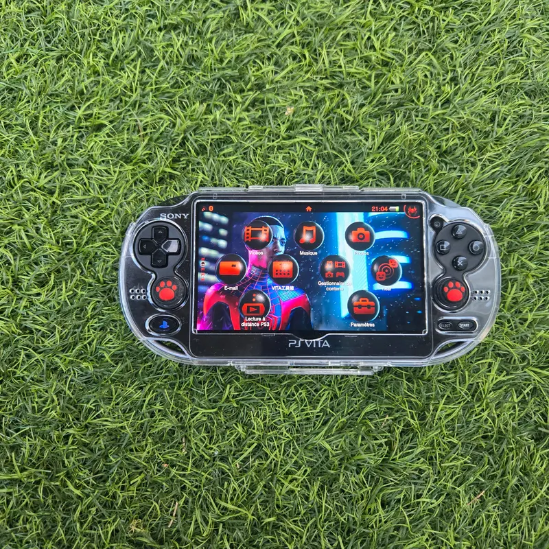PS Vita 1000 OLED Noire — Thème Flower Boy (Tyler, The Creator), pack complet 128 Go — vue 5