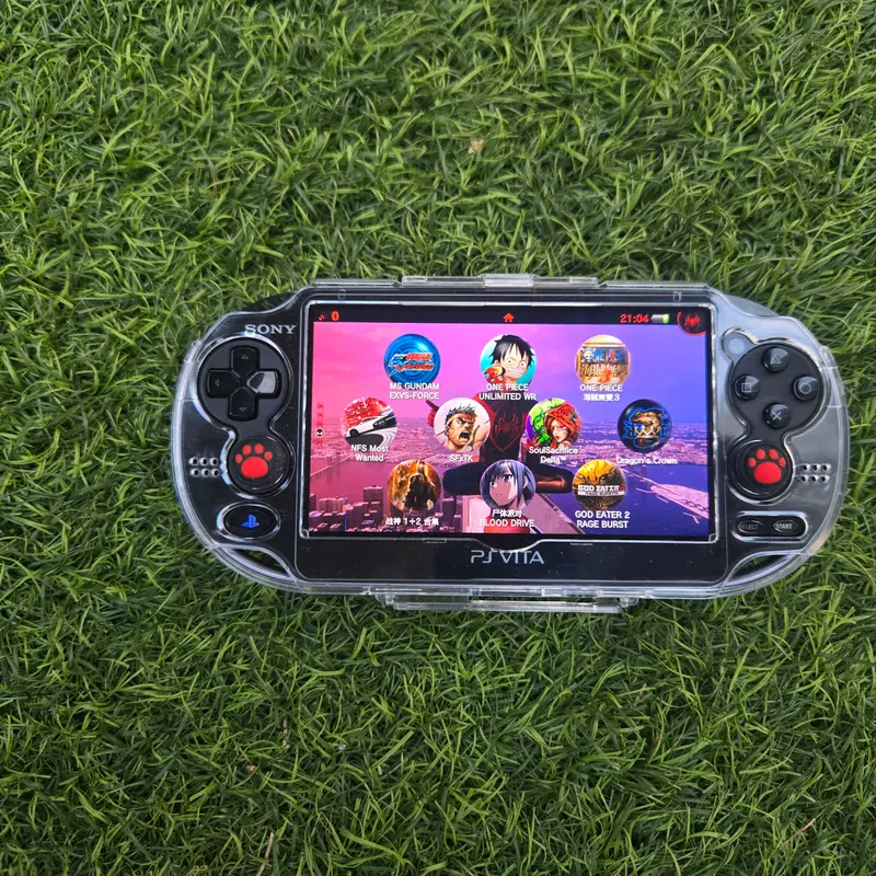 PS Vita 1000 OLED Noire — Thème Flower Boy (Tyler, The Creator), pack complet 128 Go — vue 7