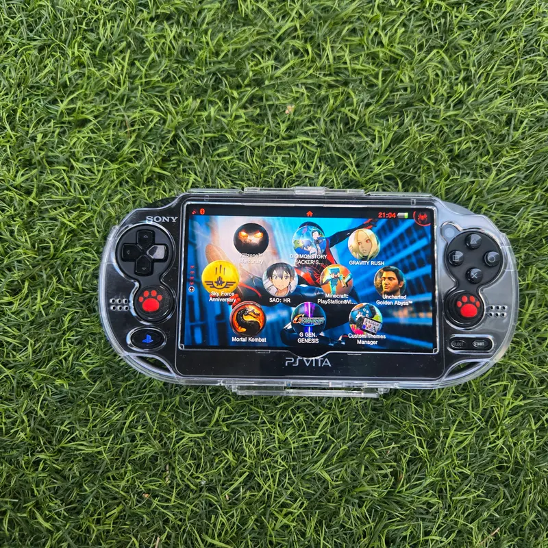 PS Vita 1000 OLED Noire — Thème Flower Boy (Tyler, The Creator), pack complet 128 Go — vue 8