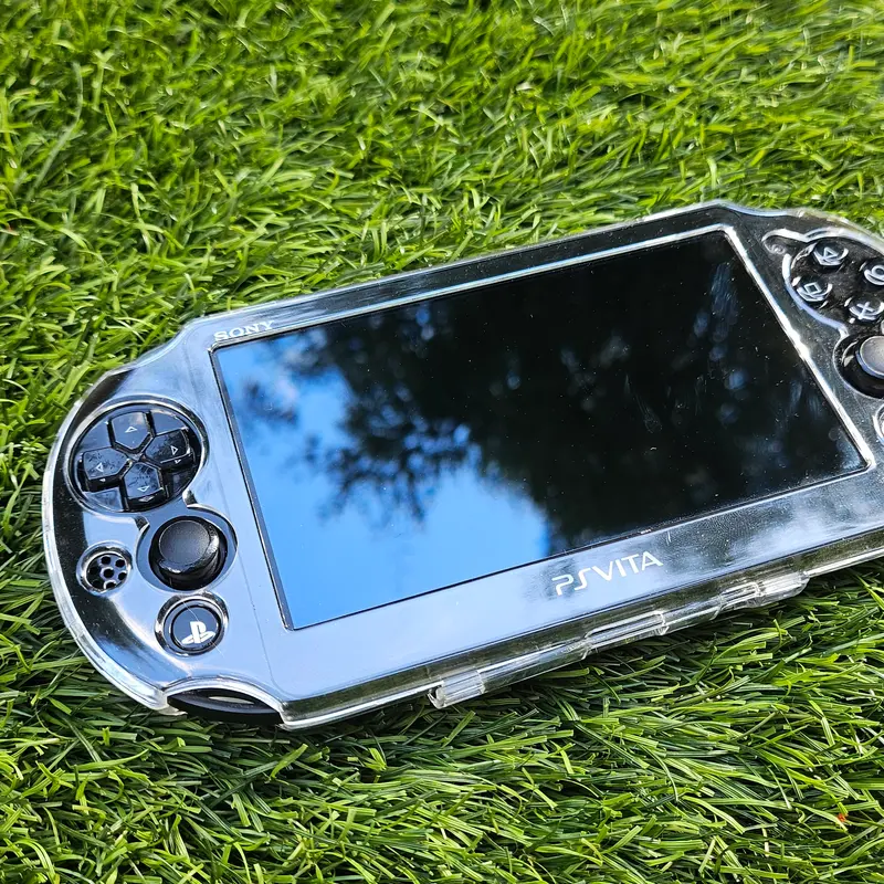 PS Vita 2000 LCD Noire — Thème Tournesols, coque transparente, 128 Go — vue 8