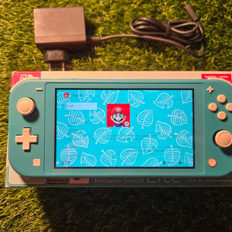 Nintendo Switch Lite Turquoise — Animal Crossing, boîte d'origine, 128 Go — vue 5