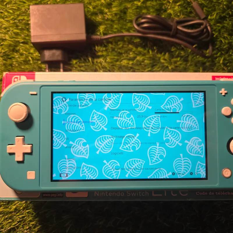 Nintendo Switch Lite Turquoise — Animal Crossing, boîte d'origine, 128 Go — vue 7