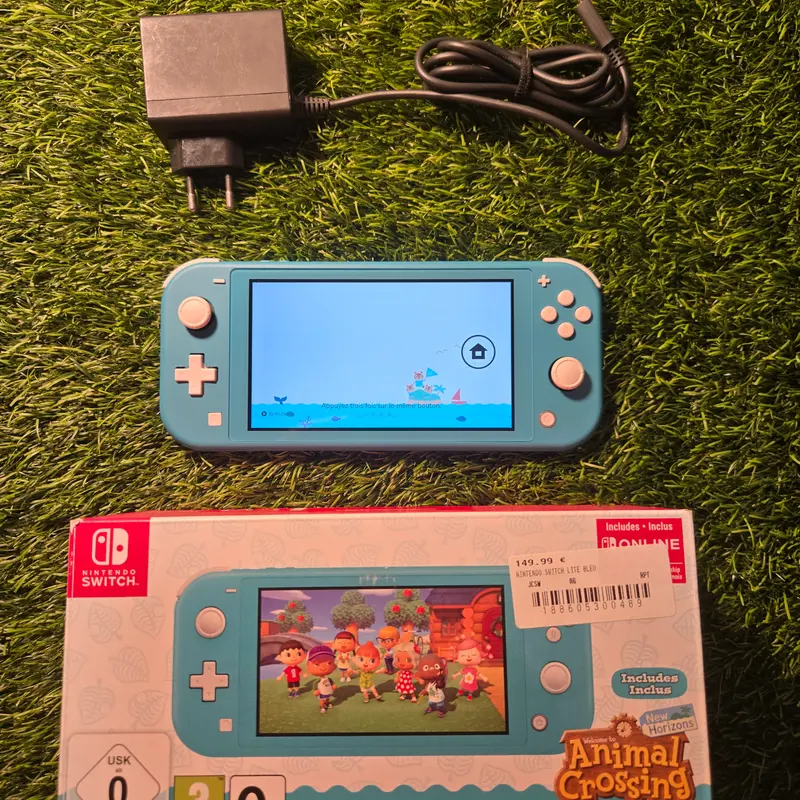 Nintendo Switch Lite Turquoise — Animal Crossing, boîte d'origine, 128 Go — vue 8