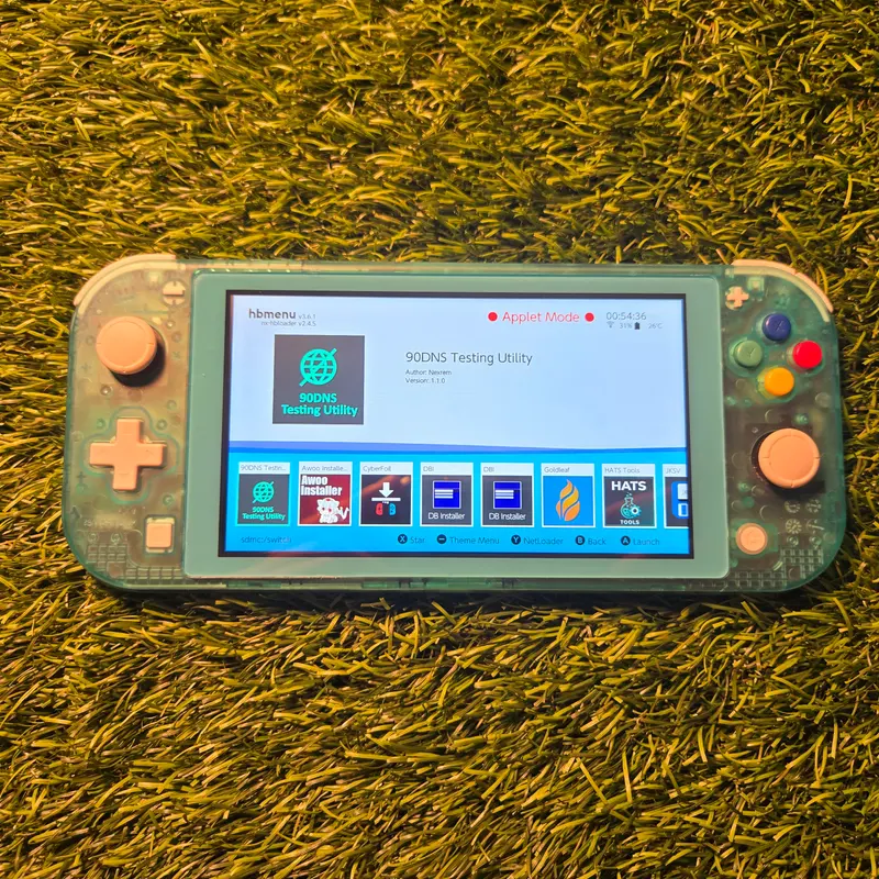 Nintendo Switch Lite Custom Verte Transparente — Boutons rétro Super Famicom, 128 Go — vue 8